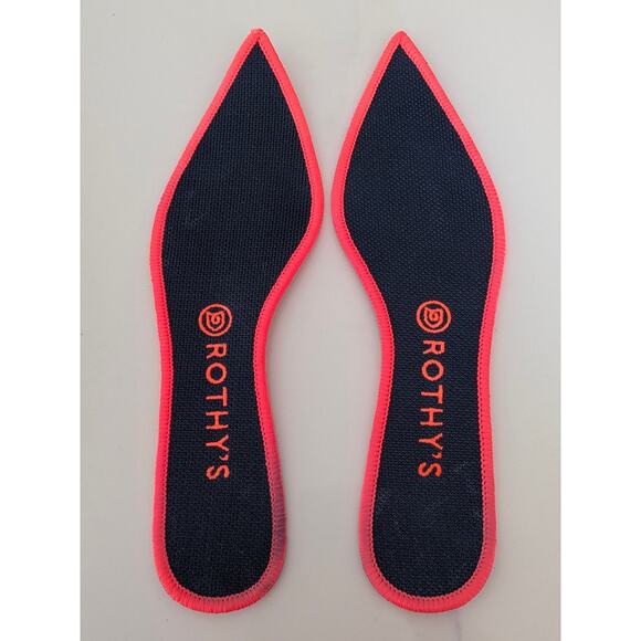 Rothy’s The Point Flats Women’s Size 9.5 Indigo Gingham Sustainable Shoes - Picture 7 of 8